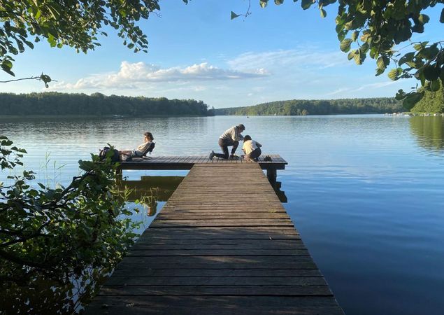 Steg Campingplatz Ellbogensee, Foto: Amelie Kemmerzehl, Lizenz: Amelie Kemmerzehl Steg Campingplatz Ellbogensee, Foto: Amelie Kemmerzehl, Lizenz: Amelie Kemmerzehl