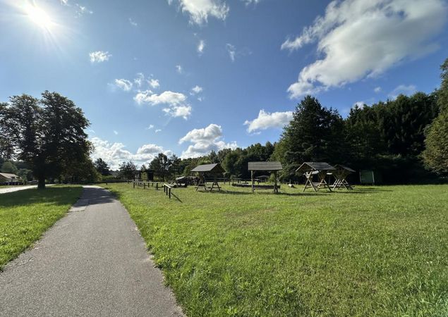 Radweg am Rastplatz Reiersdorf, Foto: Alena Lampe, Lizenz: TMU GmbH