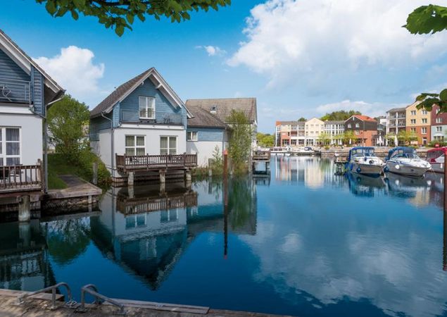 Ferienhäuser am Wasser, Foto: Precise Hotel & Resorts, Lizenz: Precise Hotel & Resorts
