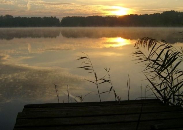 Sonnenuntergang über dem Wandlitzsee, Foto: ., Lizenz: Naturpark Barnim e.V