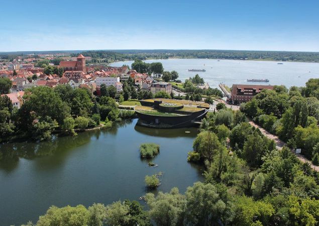 Aerial view Müritzeum, photo: copter-drone.com, license: Müritzeum gGmbH