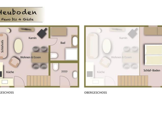 Ferienwohnung Heuboden - Grundriss Ferienwohnung Heuboden - Grundriss