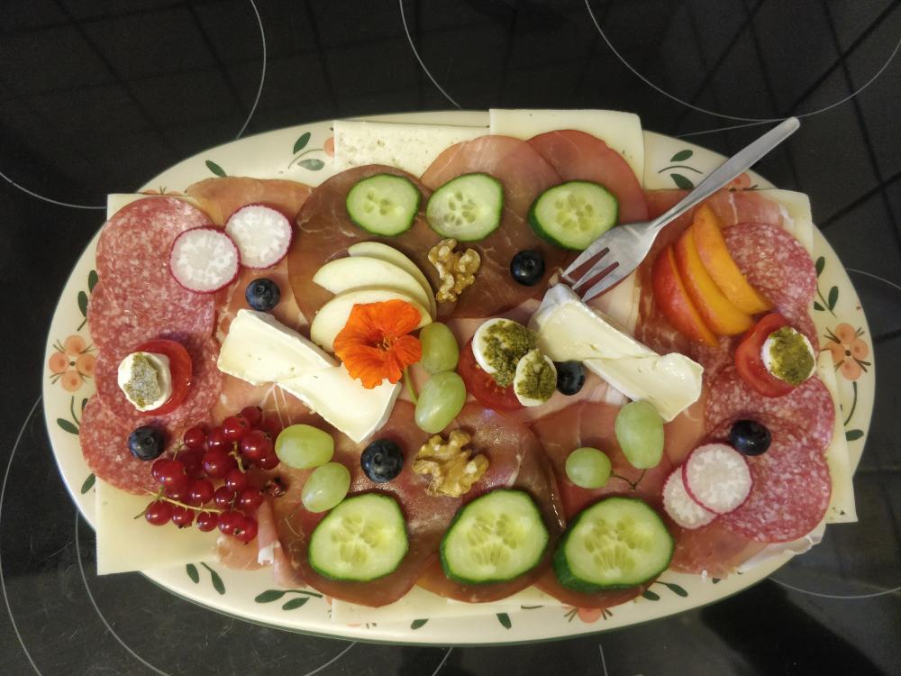 Fleischlastige Frühstücksvariante, Foto: Elke Schmälzle Fleischlastige Frühstücksvariante, Foto: Elke Schmälzle
