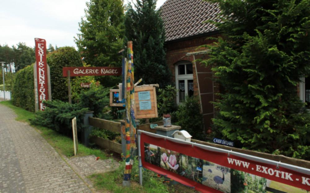 Exotik-Kunst-Garten mit Galerie Nagel