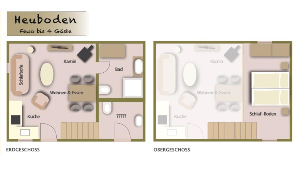 Ferienwohnung Heuboden - Grundriss Ferienwohnung Heuboden - Grundriss